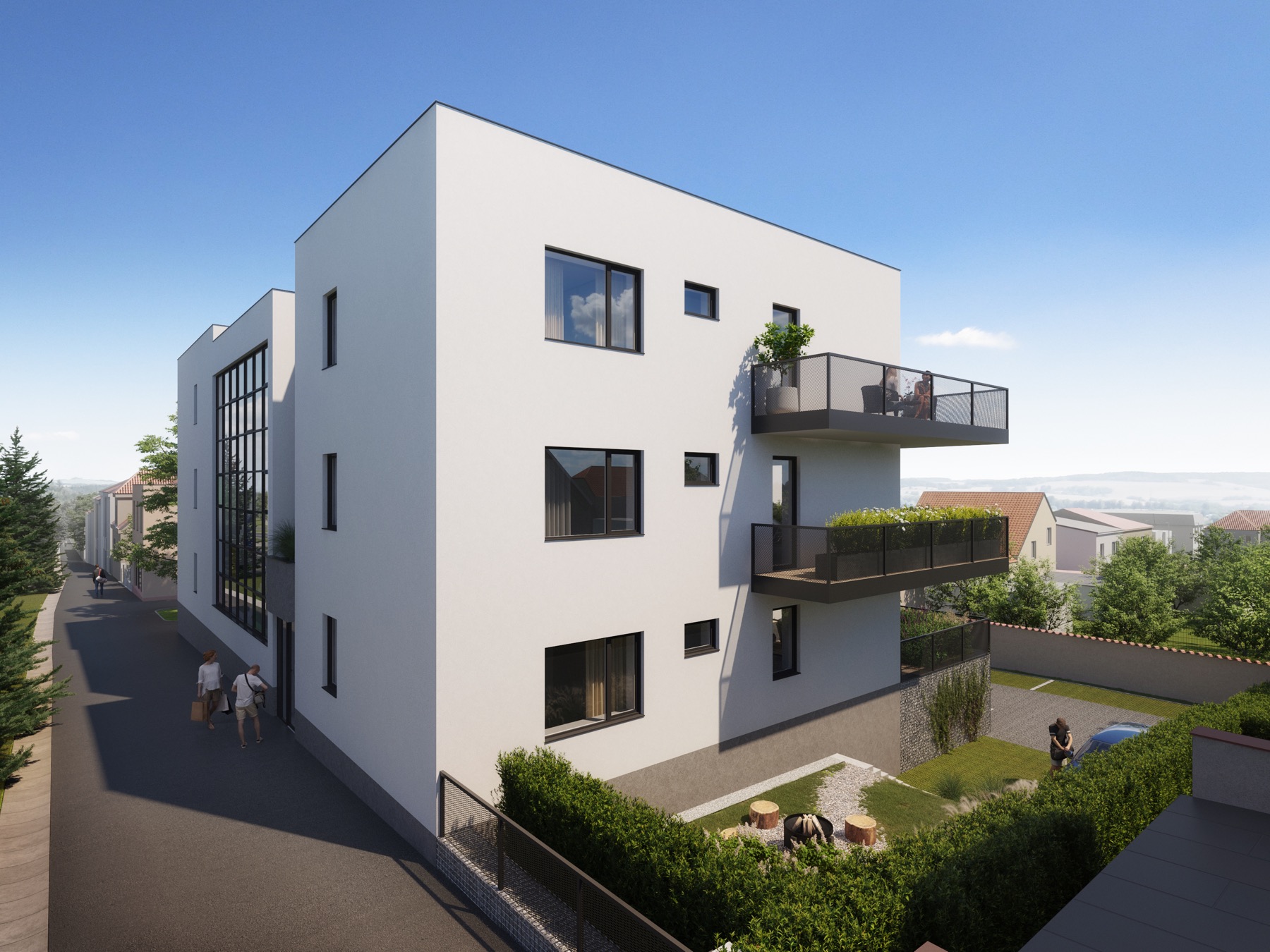 Vizualizace exteriéru projektu Viladům Lidická
